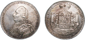 Germany County of Hohenlohe-Neuenstein-Öhringen Holy Roman Empire 1797 1 Thaler - Louis Frederick Charles Silver 28.08g AU KM 65 Dav GT II 2354