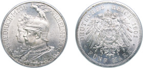 Germany Kingdom of Prussia Second Empire 1901 A 5 Mark - William II (Kingdom of Prussia) Silver (.900) Berlin Mint (460000) 27.81g UNC KM 526 J 106 AK...