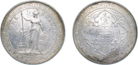 Great Britain United Kingdom 1901 B 1 Dollar (British Trade Dollar) Silver (.900) Bombay Mint (25684971) 27g UNC KM T5