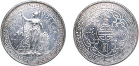 Great Britain United Kingdom 1903 B 1 Dollar (British Trade Dollar) Silver (.900) Bombay Mint (3955647) 26.96g UNC KM T5