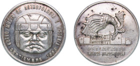 Mexico United Mexican States 1964 Medal - Museo de Anthropologia Petlacalli Silver 35.36g AU