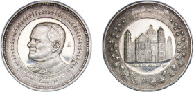 Mexico United Mexican States 1979 Mo Medal - 1 oz Pope John Paul II (México Siempre Fiel) Silver (.999) Mexico City Mint 31.15g AU