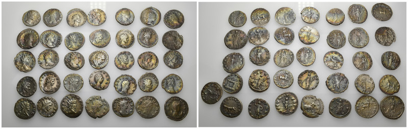IMPERIO ROMANO. Lote de 36 antoninianos: Valeriano I (3); Salonina (3); Quintilo...