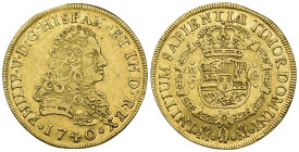 FELIPE V. 8 escudos. 1740/30. México. MF. AU 26,96 g. 37,2 mm. VI-1739; AC-2241. Pequeñas marcas. R.B.O. MBC/MBC+. Rara.

Lote no sujeto a tasas de ...