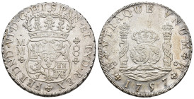 FERNANDO VI. 8 reales. 1757. México. MM. AR 26,89 g. 39 mm. VI-368; AC-493. R.B.O. MBC+.

Lote no sujeto a tasas de exportación.