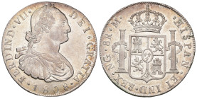 FERNANDO VII. 8 reales. 1808. Nueva Guatemala. M. AR 26,97 g. 39,1 mm. VI-1018; AC-1219. R.B.O. MBC+/EBC. 

Lote no sujeto a tasas de exportación.