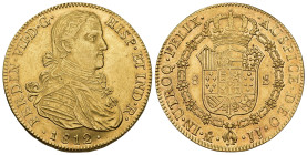 FERNANDO VII. 8 escudos. 1812. México. JJ. AU 27,06 g. 36,4 mm. VI-1486; AC-1787. EBC-/EBC.
