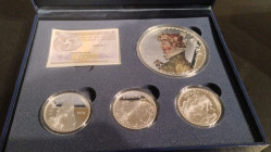 FELIPE VI. III Serie Tesoros de museos españoles. Arcimboldo, Madrazo, Tintoretto y Rubens. FNMT. Estuche con 4 monedas: 1 de 50 euros coloreada (AR 1...