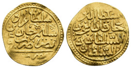 MUNDO ISLÁMICO. OTOMANOS. Ahmad I b. Muhammad. Sultani. S.F. Misr. AU 3,42 g. 20,6 mm. Artuk-tipo 1670. Ligeramente alabeada. EBC-.