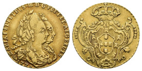MONEDA EXTRANJERA. PORTUGAL. María I y Pedro III. Escudo. 1779. AU 3 g. 18,6 mm. Gomes-23.04; KM-270. MBC. Escasa.