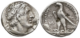 GRECIA ANTIGUA. IMPERIO PTOLEMAICO. PTOLOMEO II. Chipre. Tetradracma (285-246 a.C.). A/ Cabeza diademada y con égida a der., detrás de la oreja delta....
