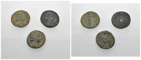 IMPERIO ROMANO. Lote de 3 follis de Fausta. Calidad media MBC-.