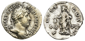 IMPERIO ROMANO. ADRIANO. Denario. Roma (120-121). A/ Busto laureado y drapeado a der.; IMP CAESAR TRAIAN HADRIANVS AVG. R/ Libertas a izq. con pileus ...