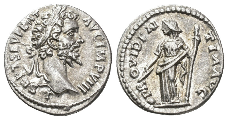 IMPERIO ROMANO. SEPTIMIO SEVERO. Denario. Roma (196-197). A/ Cabeza laureada a d...