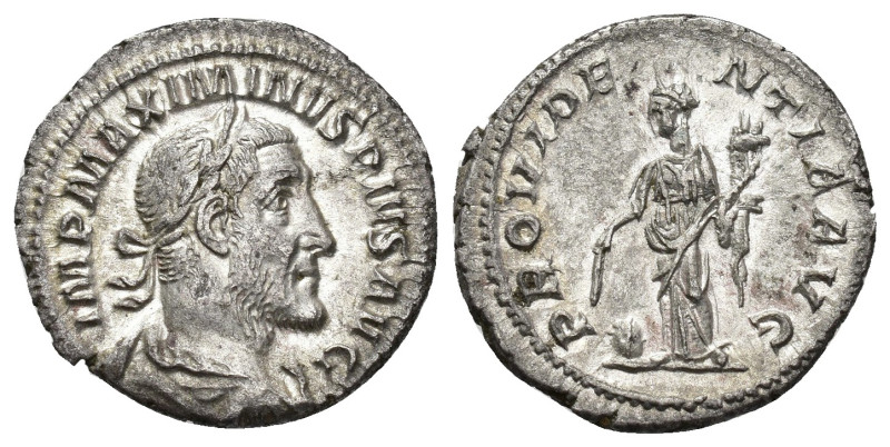 IMPERIO ROMANO. MAXIMINO I. Denario. Roma (235-236). A/ Busto laureado, drapeado...