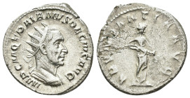 IMPERIO ROMANO. TRAJANO DECIO. Antoniniano. Roma (249-251). A/ Busto radiado a der.; IMP C M Q TRAIANS DECIVS AVG. R/ Abundantia a izq.; ABVNDANTIA AV...