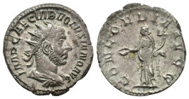 IMPERIO ROMANO. VOLUSIANO. Antoniniano. Roma (251-253). A/ Busto radiado, drapeado y acorazado a der.; IMP CAE C VIB VOLVSIANO AVG. R/ Concordia a izq...