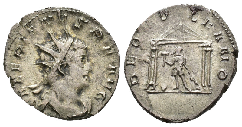 IMPERIO ROMANO. VALERIANO. Antoniniano. Lugdunum (258). A/ Busto radiado, drapea...