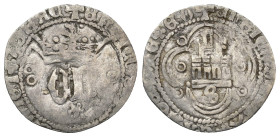 CASTILLA Y LEÓN. ENRIQUE IV. 1/2 real. Sevilla AR 1,34 g. 20,34 mm. III-701.1; BMM-917. BC-.