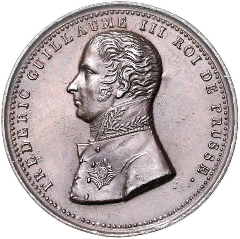 Brandenburg/-Preußen. 
Friedrich Wilhelm III. 1797-1840. Einseitige bronzierte ...