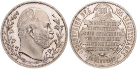 Brandenburg/-Preußen. 
- Preußische Medaillen. 
Silbermedaille 1897 (unsign.) auf den 100. Geburtstag von Wilhelm I. Slg.&nbsp;Marienburg&nbsp;-. 33...