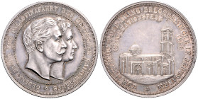 Brandenburg/-Preußen. 
- Preußische Medaillen. 
Silbermedaille 1898 (unsign.) Palästina-Reise-Gedenkthaler, auf die Einweihung der Erlöserkirche in ...