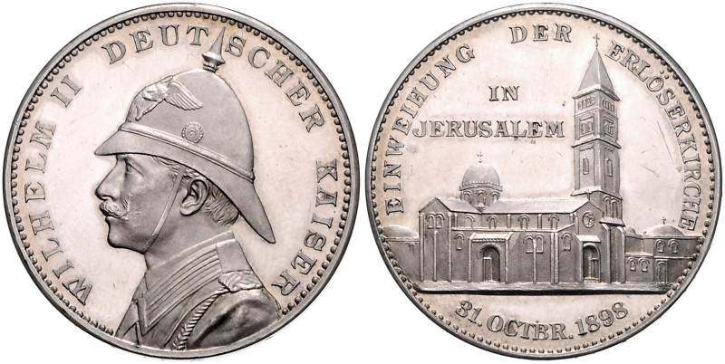 Brandenburg/-Preußen. 
- Preußische Medaillen. 
Silbermedaille 1898 (unsign.) ...