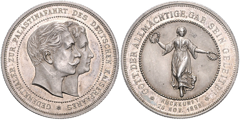 Brandenburg/-Preußen. 
- Preußische Medaillen. 
Silbermedaille 1898 (unsign.) ...