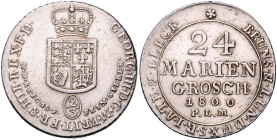 Braunschweig/-Calenberg-Hannover, ab 1814 Königreich. 
Georg III. 1760-1820. 24 Mariengroschen 1800 P.L.M. Kahnt&nbsp;191, Davenport&nbsp;9051, Welte...
