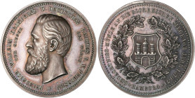 Hamburg. 
Silbermedaille 1871 (unsign.) Gedächtnismünze auf die Siege von 1870/71. Gaed.&nbsp;2197a, Ruffert&nbsp;8718. herrliche Patina 34,2&nbsp;mm...