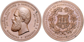 Hamburg. 
Bronzemedaille 1871 (unsign.) Gedächtnismünze auf die Siege von 1870/71. Gaed.&nbsp;2197, Ruffert&nbsp;8718. 34,4&nbsp;mm, 18,23&nbsp;g. . ...