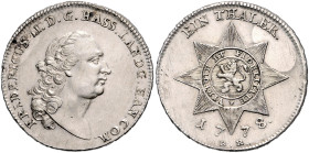 Hessen/-Kassel. 
Friedrich II. 1760-1785. Sterntaler 1778 B-R. Schütz&nbsp;1962.2, Hoffmeister&nbsp;2480, Davenport&nbsp;2303, Müller&nbsp;2715. winz...
