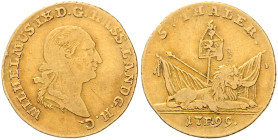 Hessen/-Kassel. 
Wilhelm IX. 1785-1803. Wilhelms d'or (5 Taler) 1799 F. Schütz&nbsp;2165, Hoffmeister&nbsp;2718, Friedberg&nbsp;1229, Müller&nbsp;290...