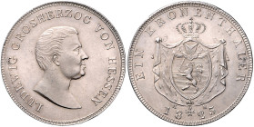 Hessen/-Darmstadt. 
Ludwig I. 1806-1830. Kronentaler 1825. Kahnt&nbsp;261, Davenport&nbsp;700, AKS&nbsp;72, Thun&nbsp;193. winz. Sf., Prachrexemplar!...