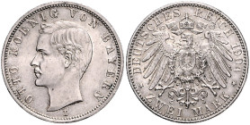 Bayern. 
Otto 1886-1913. 2 Mark 1904 D. Jaeger&nbsp;45. . 

vz