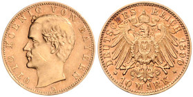 Bayern. 
Otto 1886-1913. 10 Mark 1890 D. Jaeger&nbsp;199. . 

ss
