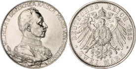 Preußen. 
Wilhelm II. 1888-1918. 2 Mark 1913 A Zum 25-jährigen Regierungsjubiläum. Jaeger&nbsp;111. . 

f.st