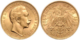 Preußen. 
Wilhelm II. 1888-1918. 20 Mark 1912 J. Jaeger&nbsp;252. . 

f.vz/vz