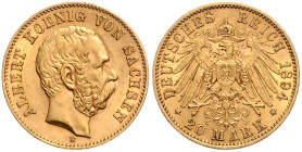 Sachsen. 
Albert 1873-1902. 20 Mark 1894 E. Jaeger&nbsp;264. . 

ss