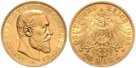 Sachsen/-Coburg-Gotha. 
Alfred 1893-1900. 20 Mark 1895 A. Jaeger&nbsp;272. . 

ss+