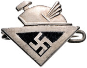 Medaillen und Abzeichen. 
Mitgliedsabzeichen des Kampfbundes für deutsche Kultur. Hüsken&nbsp;6502a. mit Nadel. 

vz+