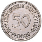BRD. 
50 Pfennig (1950) J Abschlag der Wertseite auf Silberschrötling, mit glattem Rand, Leitfähigkeit 51 Ms/M, (Sotheby's Auktion 1954 - Prägungen f...