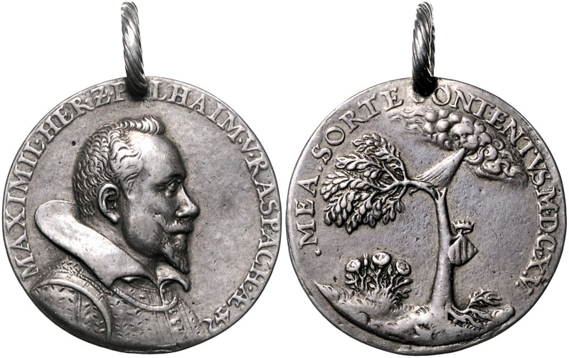 Haus Habsburg. 
Matthias II. 1612-1619. Silbergussmedaille 1615 (unsign. v. Ale...