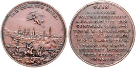 Haus Habsburg. 
Leopold I. 1657-1705. Bronzemedaille 1686 (v. Lauffer) auf die Einnahme von Ofen. Slg.&nbsp;Montenuovo&nbsp;1009, Slg.&nbsp;Julius&nb...
