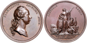 Haus Habsburg. 
Maria Theresia 1740-1780. Bronzemedaille 1771 (v. Krafft) auf die Ankunft des Erzherzogs Ferdinand Karl in Mailand. Slg.&nbsp;Montenu...