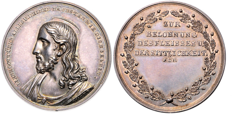 Haus Habsburg. 
Franz II.(I.) 1792-1835. Silbermedaille o.J. (v. Mager) Prämie ...
