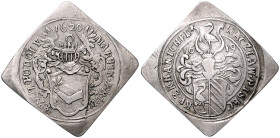 Böhmen. 
-Prag, Stadt. 
Silber-Rechenpfennig Klippe 1619/1620 WACZLAW PISECKY Z KRANICHFE 1619 / MARTIN FRVWEIN Z PODOLY 1620. Donebauer vgl. 6001 ,...