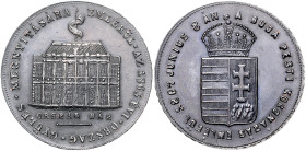 Ungarn. 
Franz Joseph I. 1848-1916. Bronzemedaille 1867 (unsign.) auf seine Krönung in Budapest und die Eröffnung des Reichstages im Jahr 1865, mit R...