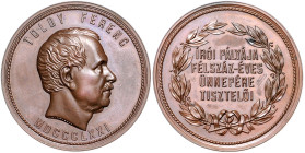 Ungarn. 
Franz Joseph I. 1848-1916. Bronzemedaille 1871 (v. Radnitzky) auf den ungarischen Literaturhistoriker Ferenc Toldy 1805-1875. Hauer&nbsp;793...