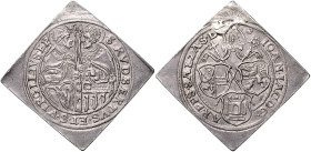 Salzburg, Erzbistum. 
Johann Jakob Khuen von Belasi 1560-1586. 1/2 Reichstalerklippe o.J. Probszt&nbsp;557. Hklsp., schöne Patina, sehr selten. 

f...